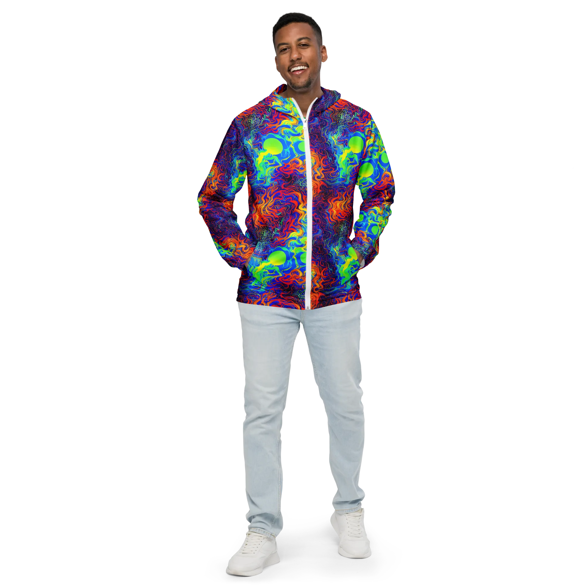 Luminous Havoc on Men's Windbreaker — Front