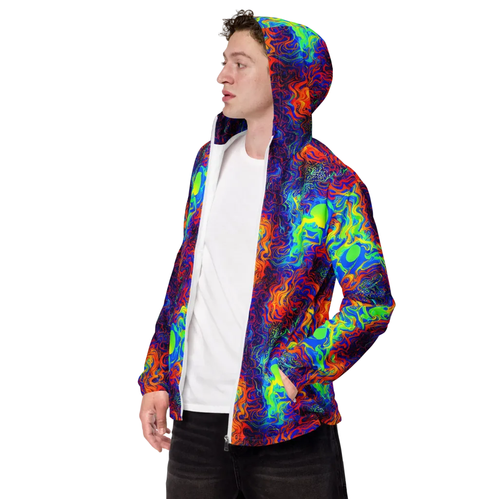 Luminous Havoc on Men's Windbreaker — Left Front