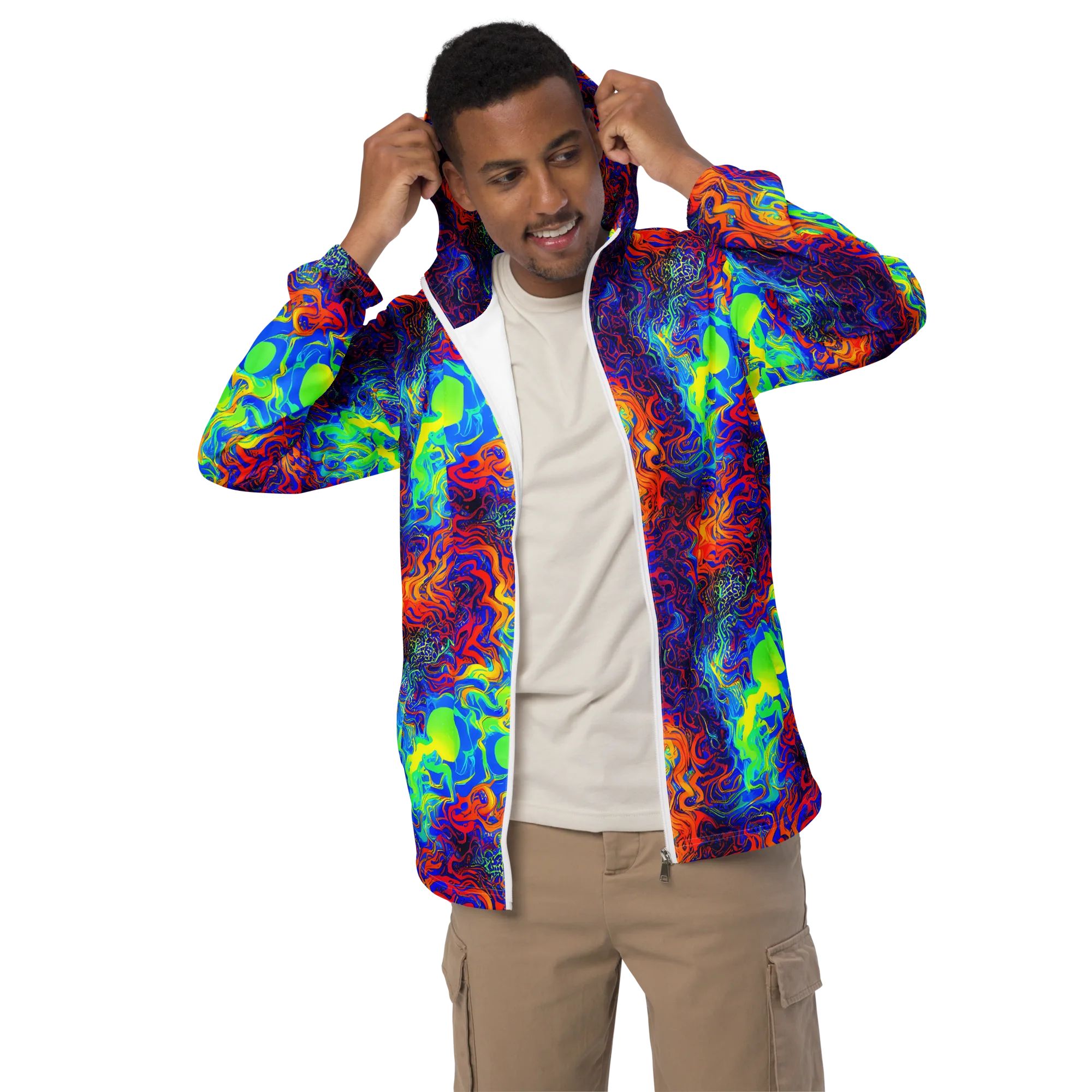 Luminous Havoc on Men's Windbreaker — Front