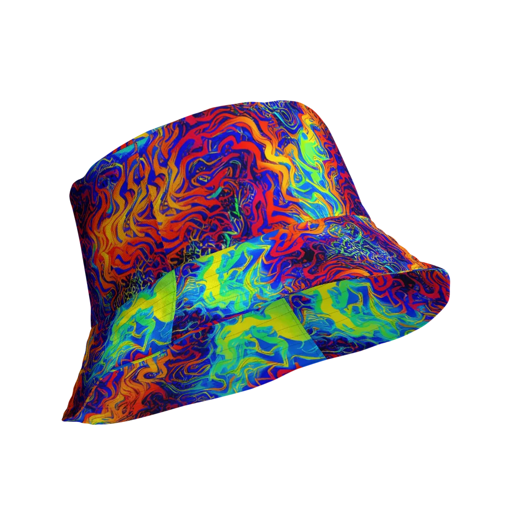 Luminous Havoc on Reversible Bucket Hat — Product details Outside