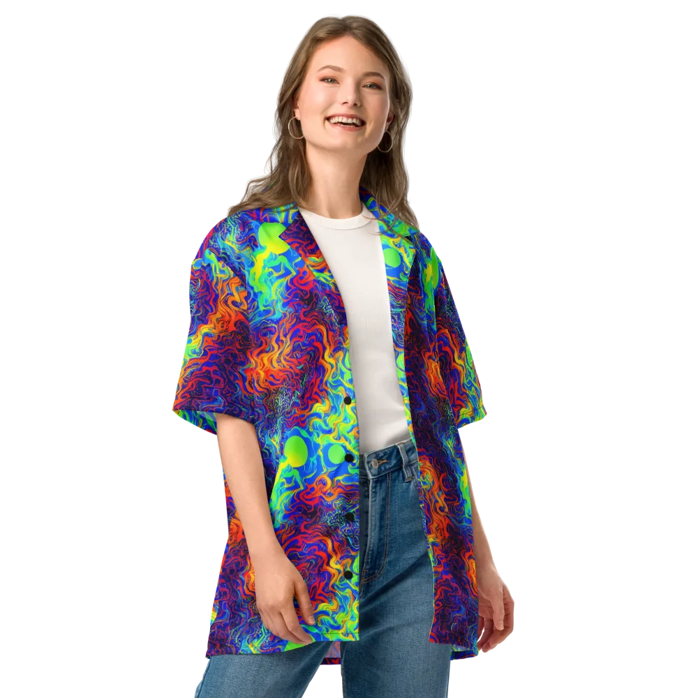 Luminous Havoc on Button Shirt — Front