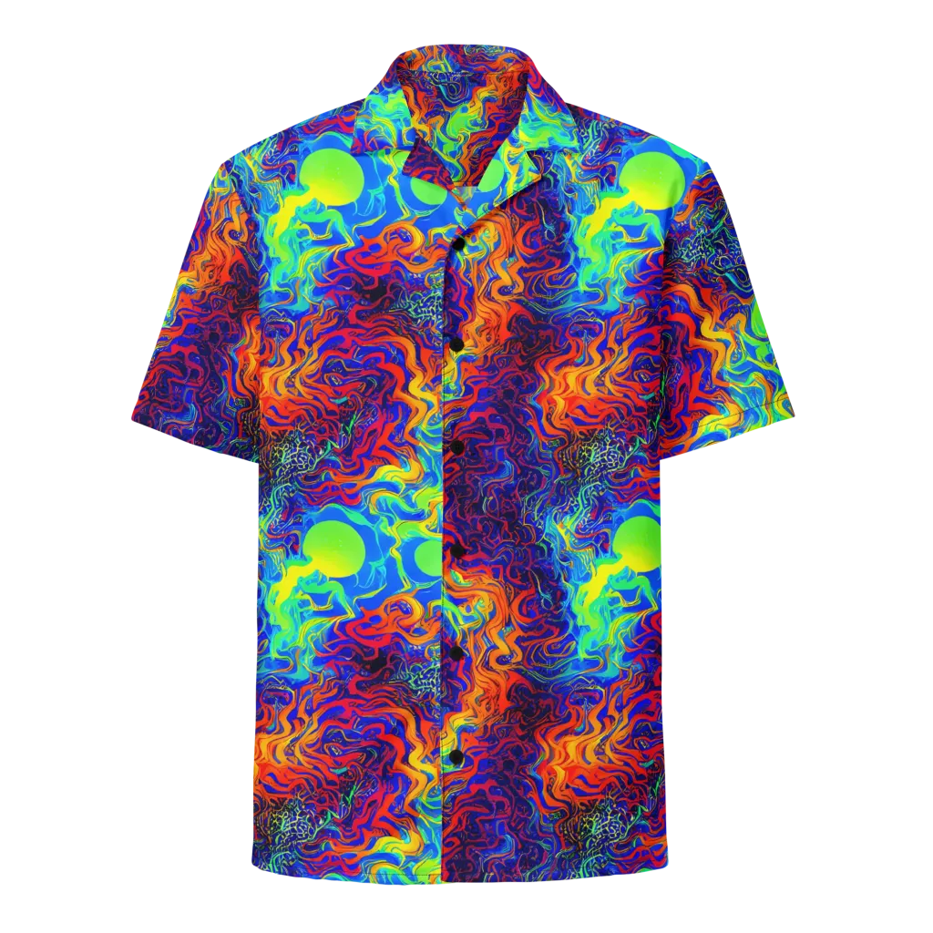 Luminous Havoc on Button Shirt — Front