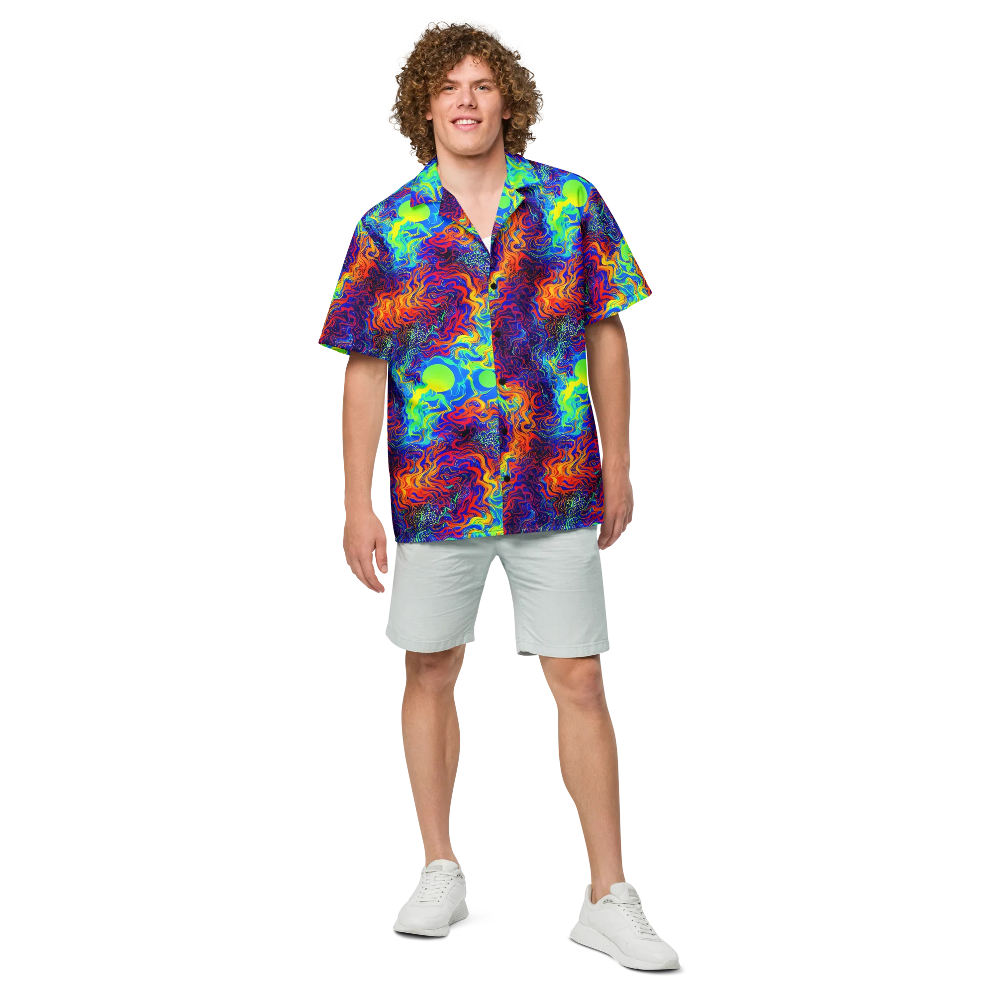 Luminous Havoc on Button Shirt — Front