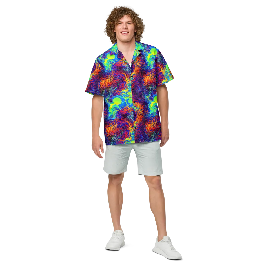 Luminous Havoc on Button Shirt — Front