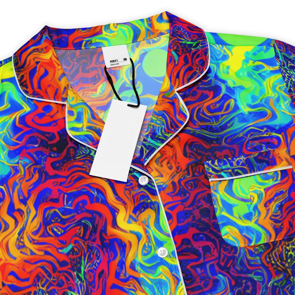 Luminous Havoc on Women's Short Sleeve Pajama Top — Product details