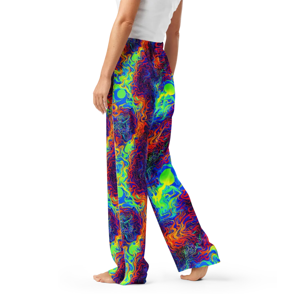 Luminous Havoc on Women's Pajama Pants — Left