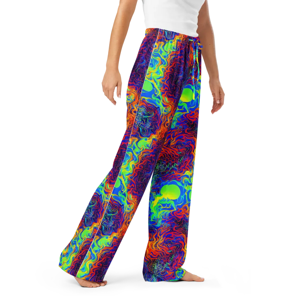 Luminous Havoc on Women's Pajama Pants — Right Front