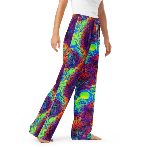 Luminous Havoc on a Women's Pajama Pants