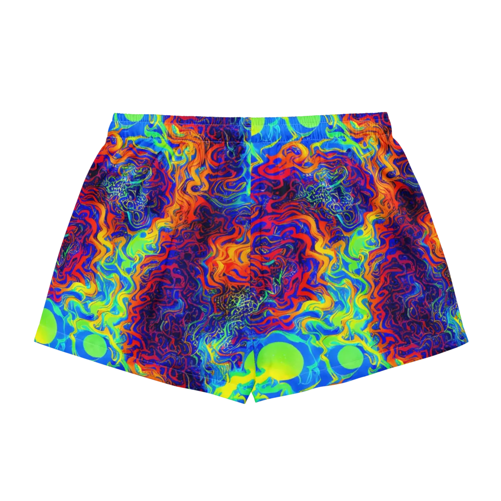Luminous Havoc on Women's Pajama Shorts — Back