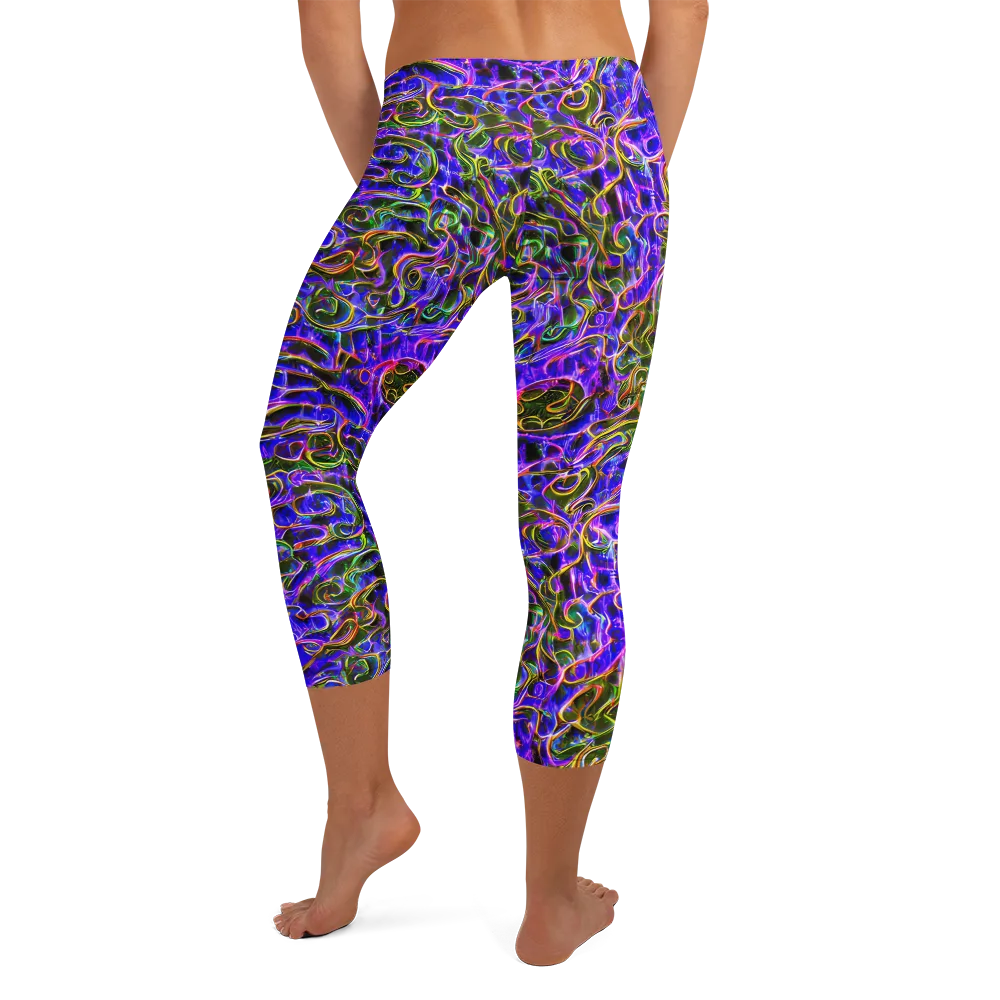 Prismatic Coil on Capri Leggings — Back