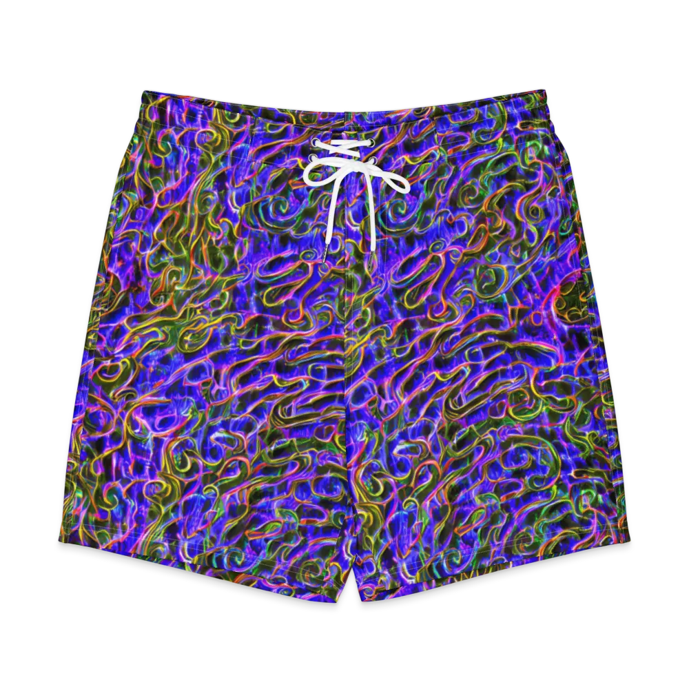 Prismatic Coil on Men's Board Shorts — Front