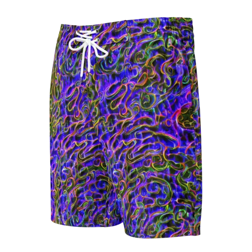 Prismatic Coil on a Men's Board Shorts