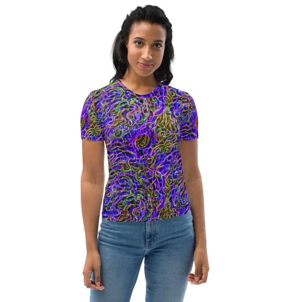 Prismatic Coil on Women's Crew Neck T-Shirt — Front