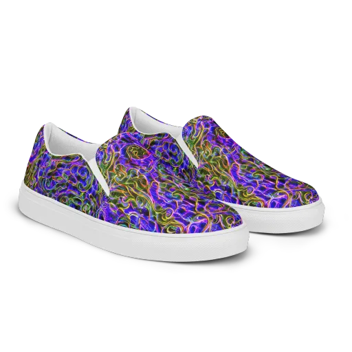 Prismatic Coil on a Men's Slip-On Canvas Shoes