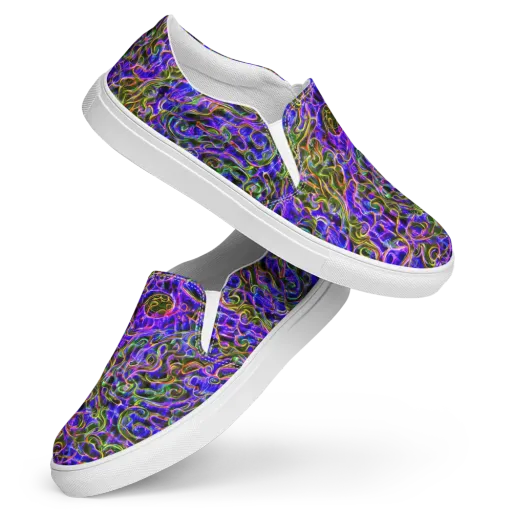 Prismatic Coil on a Women's Slip-On Canvas Shoes