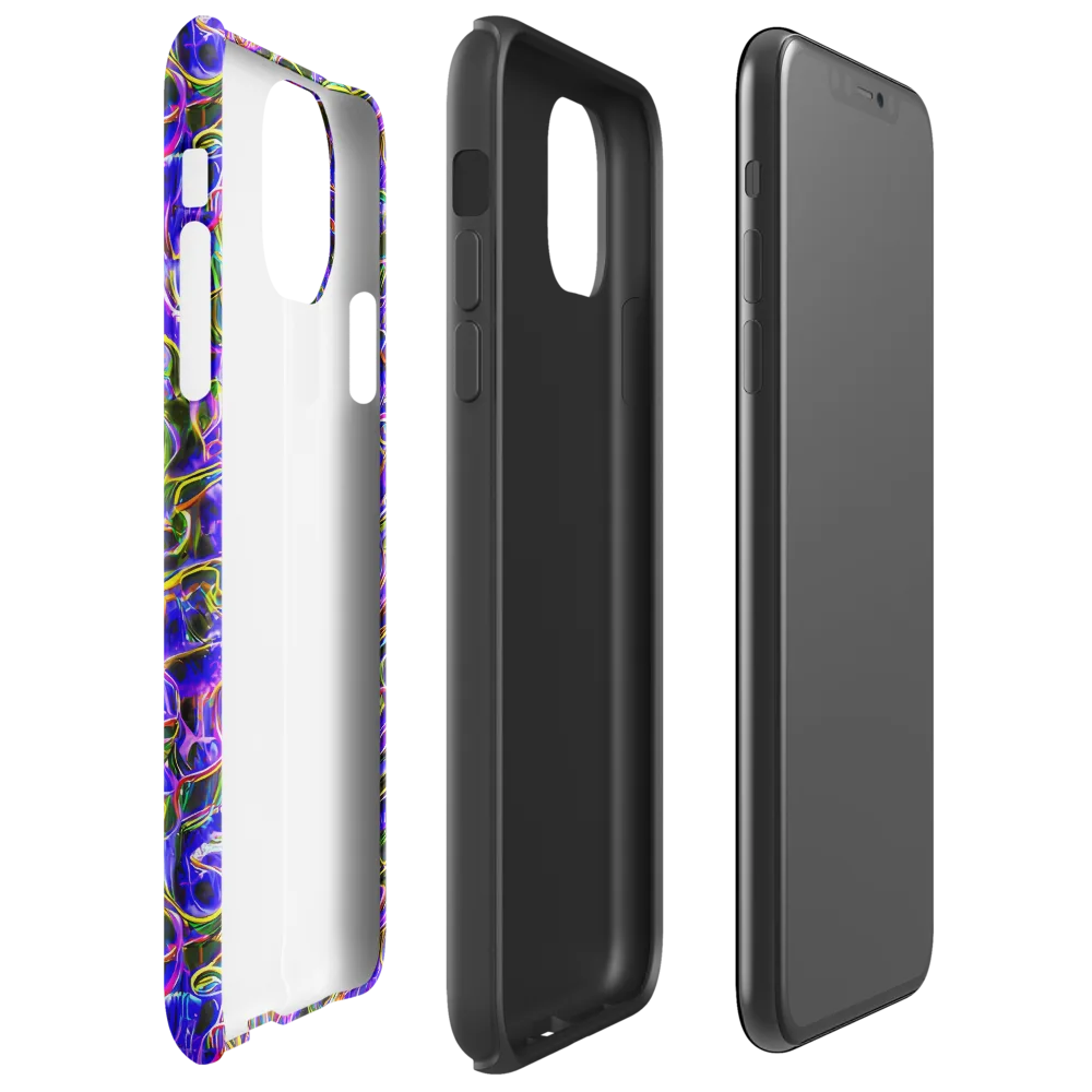 Prismatic Coil on Tough Case for iPhone® — Right