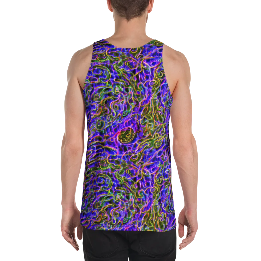 Prismatic Coil on Men's Tank Top — Back