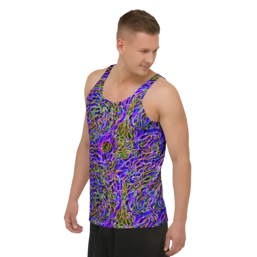 Prismatic Coil on a Men's Tank Top