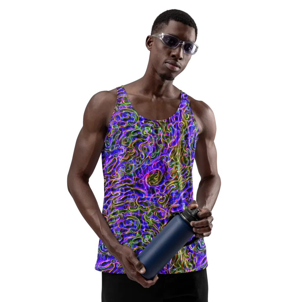 Prismatic Coil on Men's Tank Top — Front