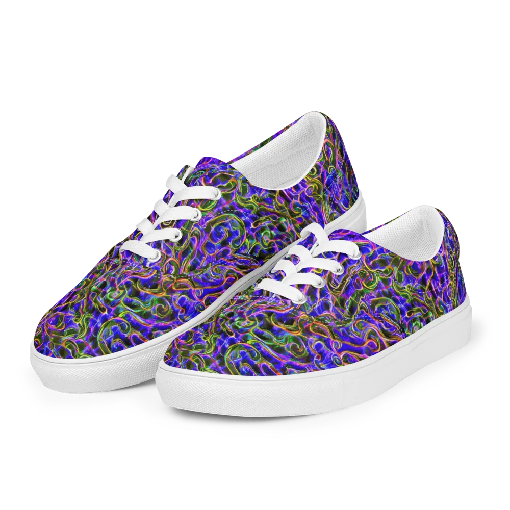 Prismatic Coil on Men's Lace-Up Canvas Shoes — Left Front