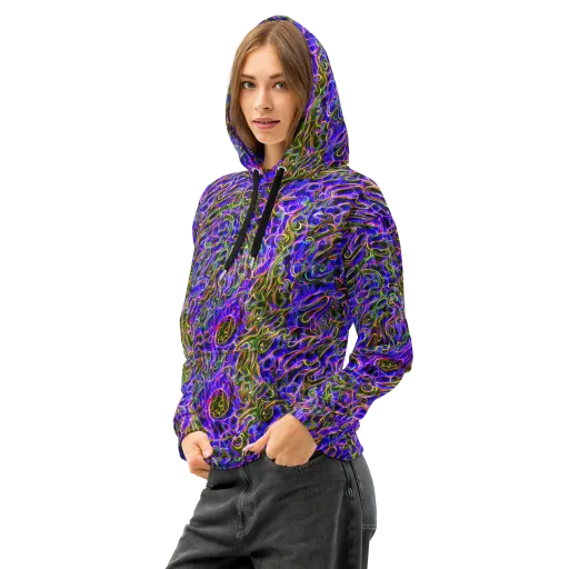 Prismatic Coil on a Cotton Hoodie