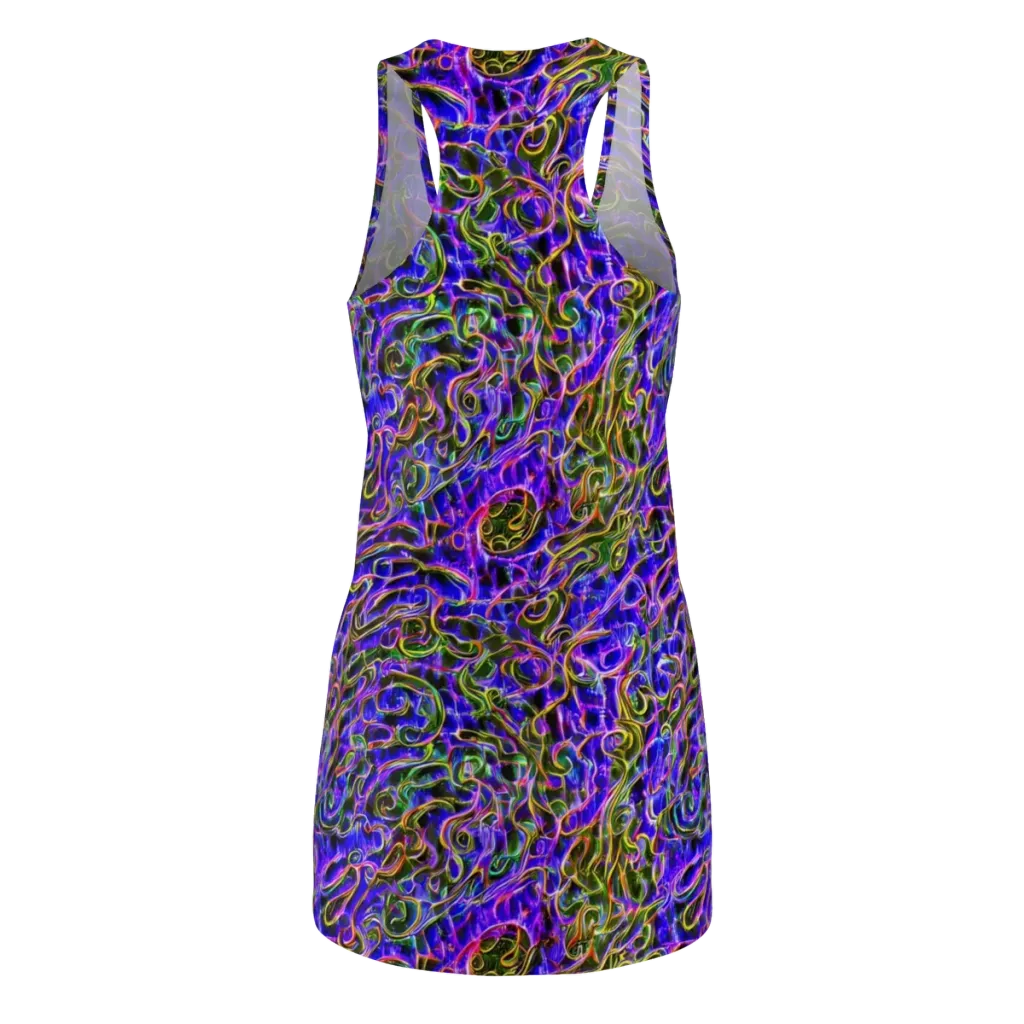 Prismatic Coil on Racerback Dress — Back