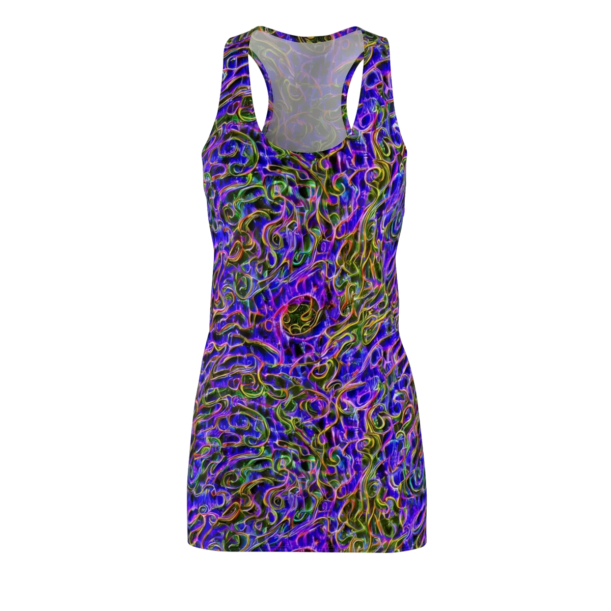 Prismatic Coil on Racerback Dress — Front