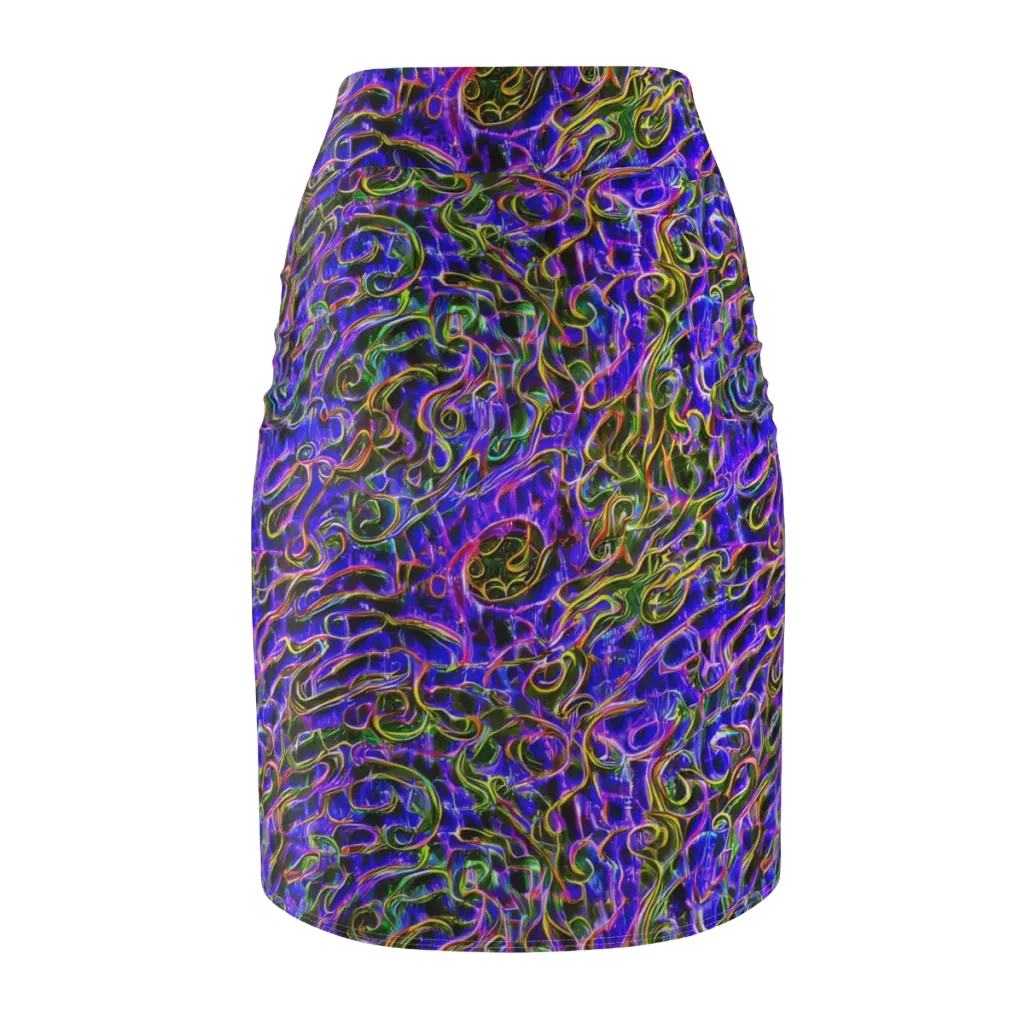 Prismatic Coil on Pencil Skirt — Back