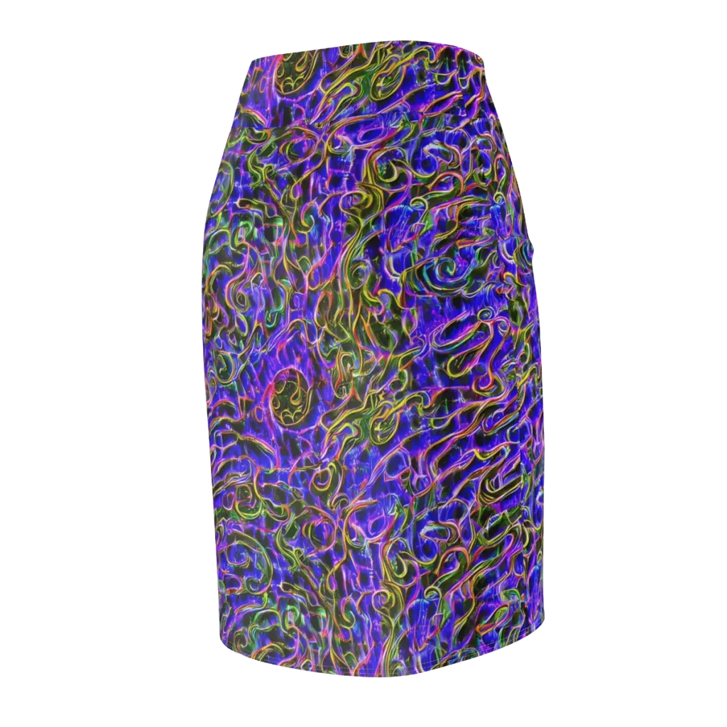 Prismatic Coil on Pencil Skirt — Back Side