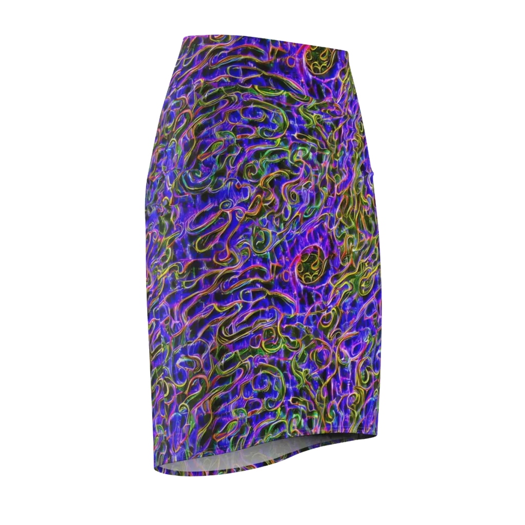 Prismatic Coil on Pencil Skirt — Front Side