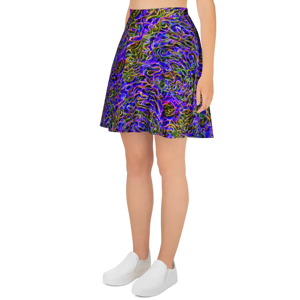 Prismatic Coil on Skater Skirt — Left