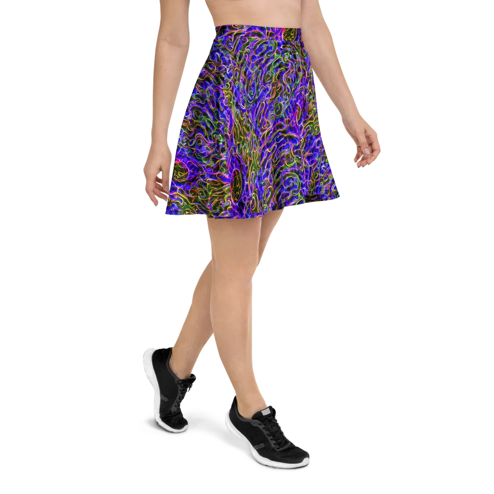 Prismatic Coil on Skater Skirt — Right
