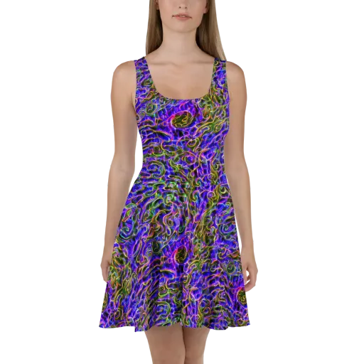 Prismatic Coil on a Skater Dress