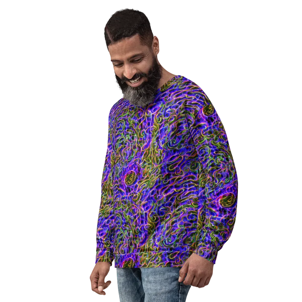 Prismatic Coil on Sweatshirt — Left Front