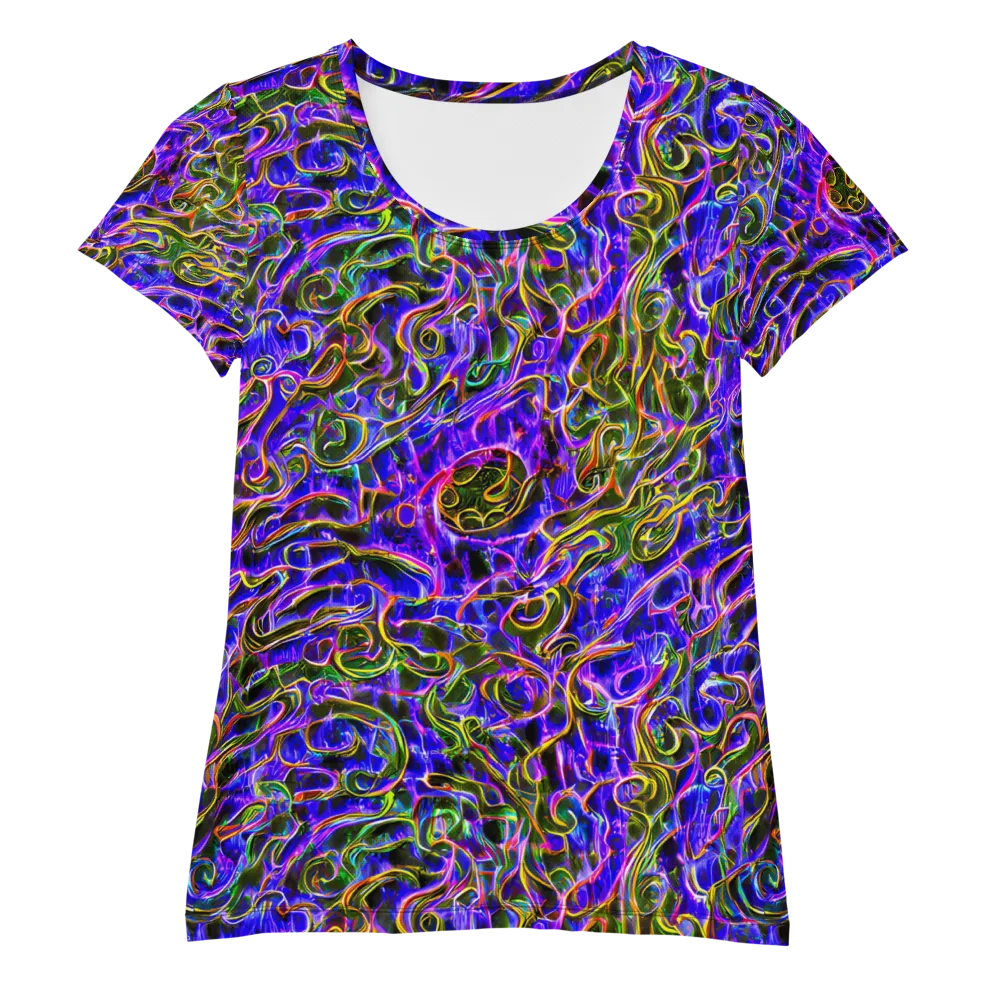 Prismatic Coil on Women's Athletic T-Shirt — Front