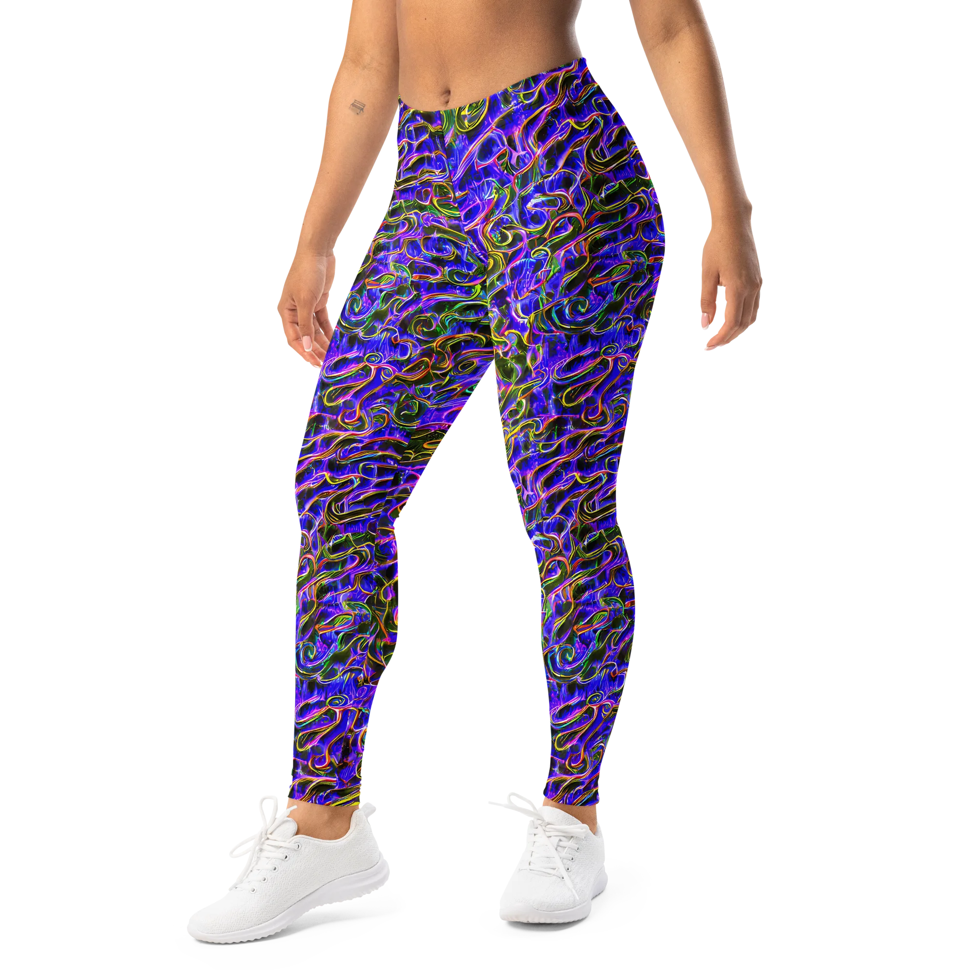 Prismatic Coil on Leggings — Left Front