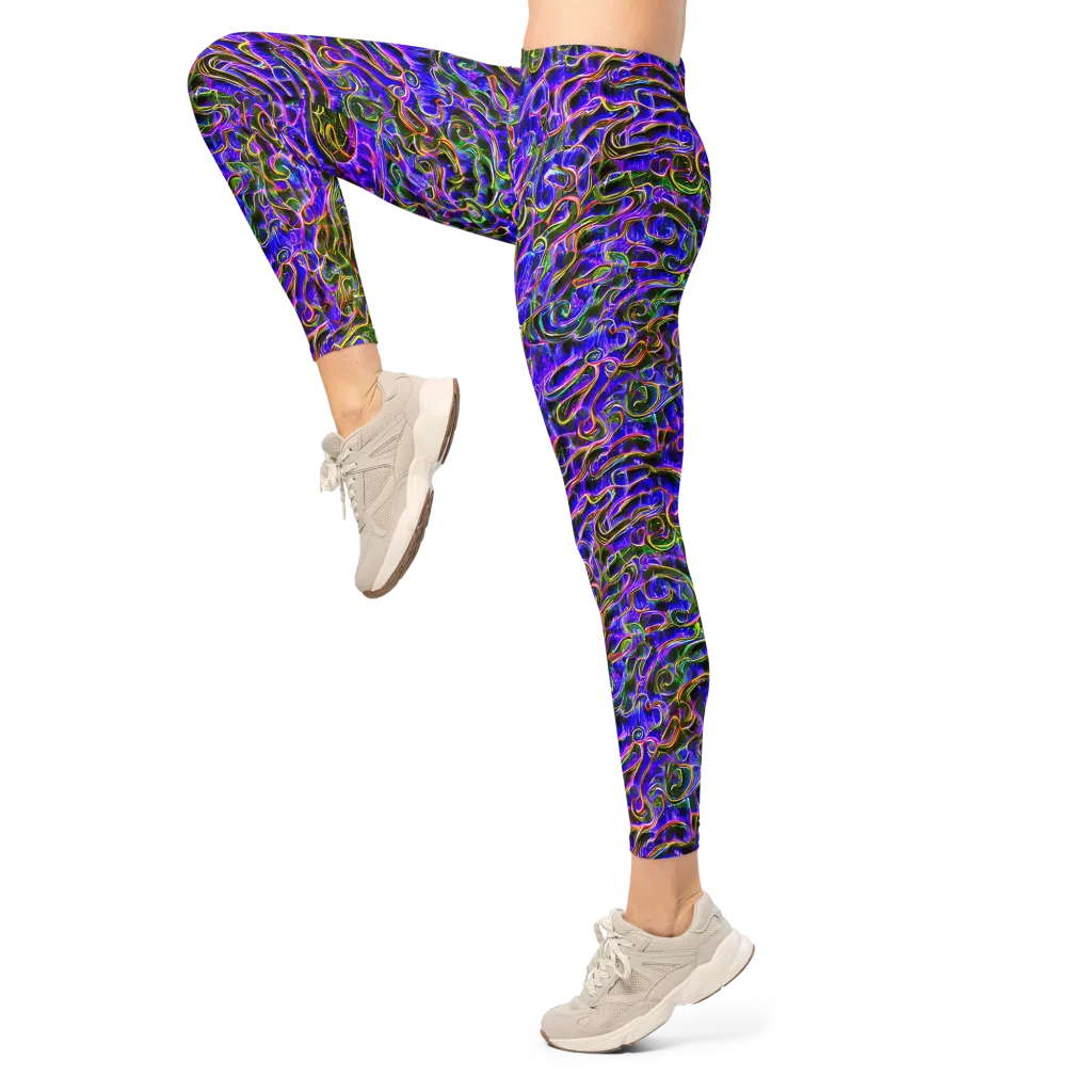 Prismatic Coil on Leggings — Left