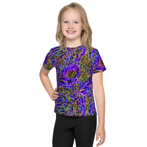 Prismatic Coil on a Kids Crew Neck T-Shirt