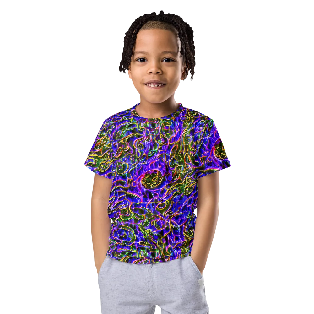 Prismatic Coil on Kids Crew Neck T-Shirt — Front