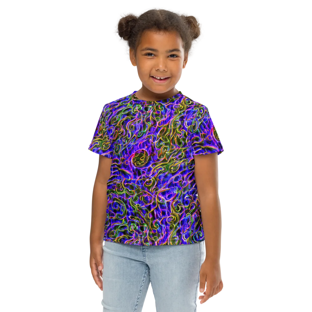 Prismatic Coil on Kids Crew Neck T-Shirt — Front
