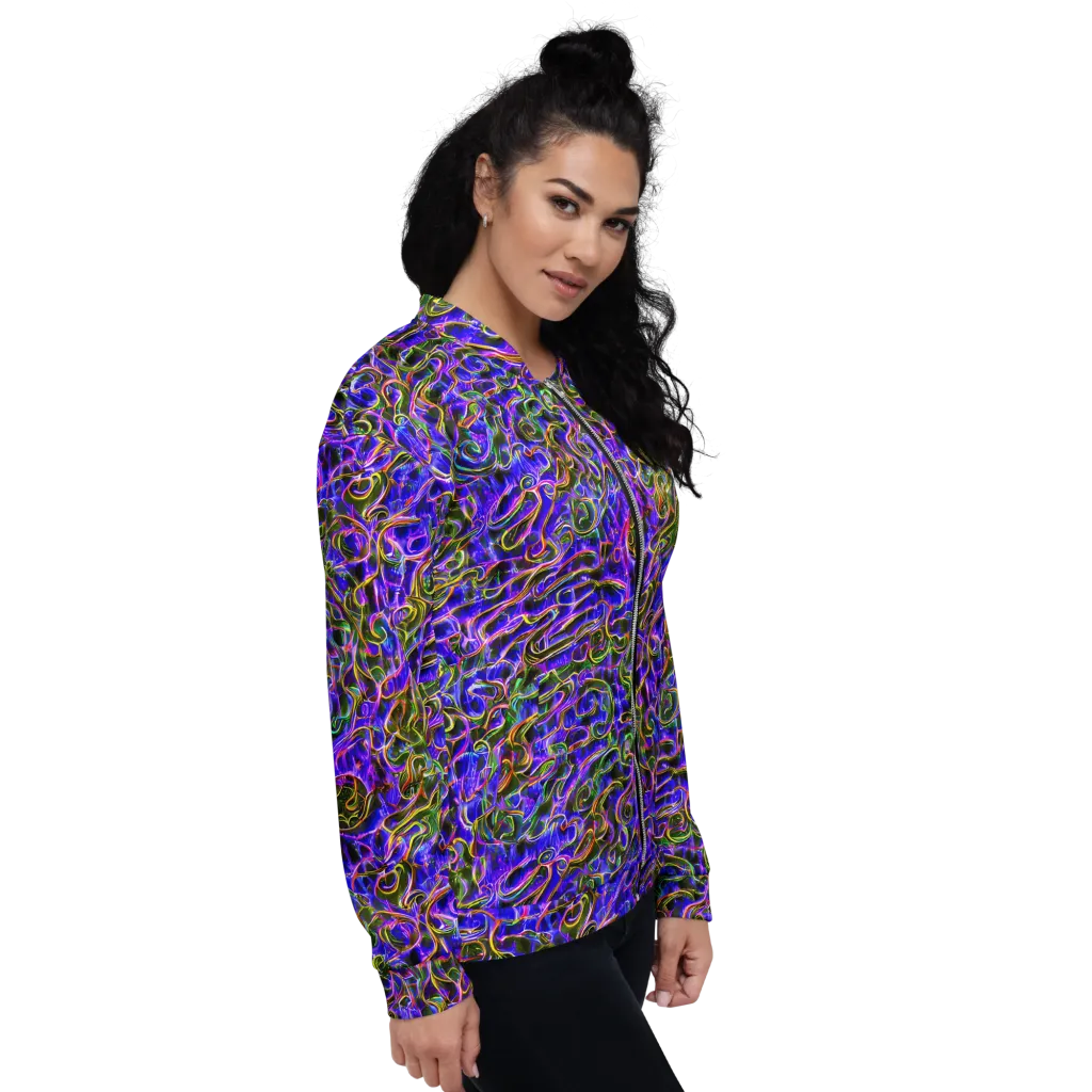 Prismatic Coil on Bomber Jacket — Right