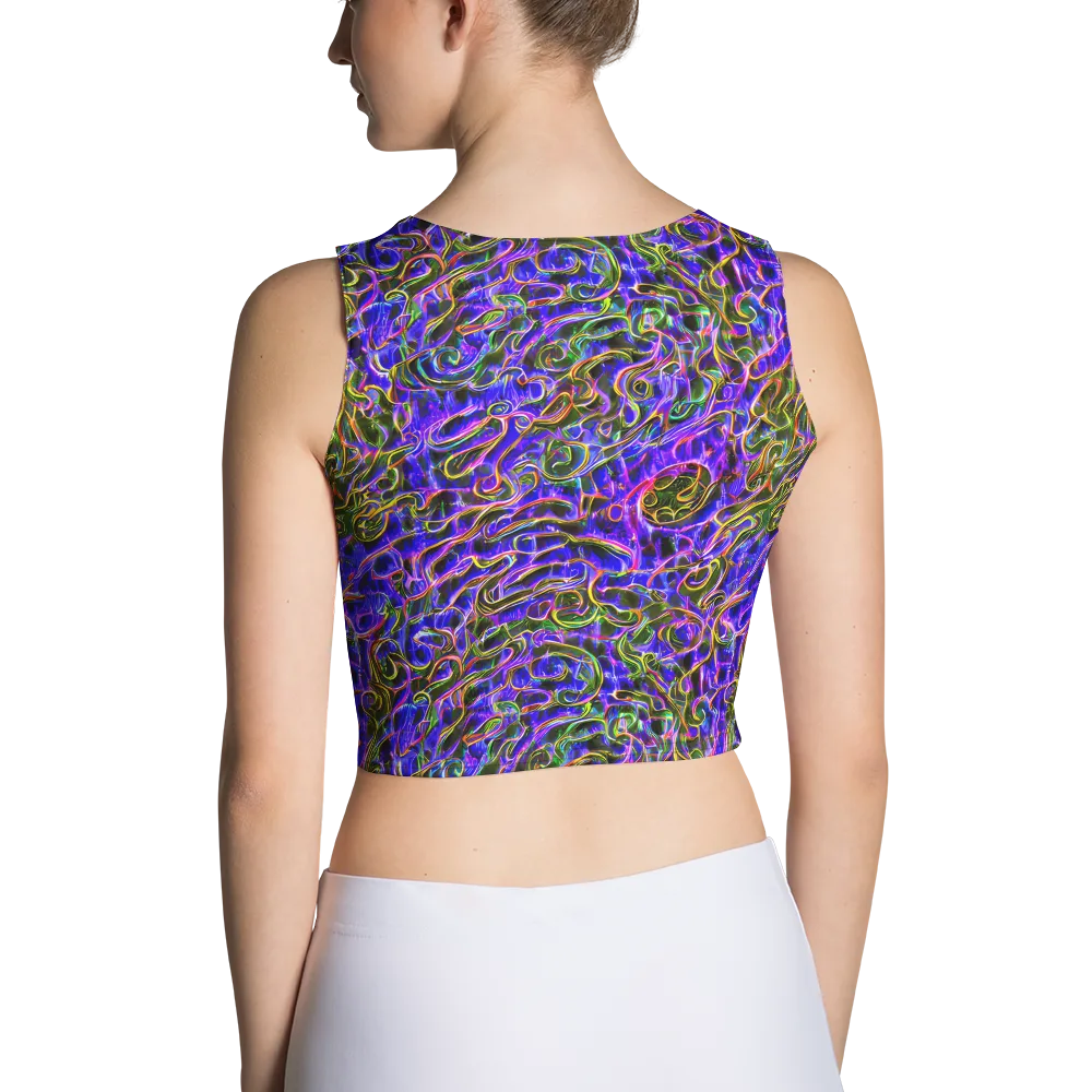 Prismatic Coil on Crop Top — Back
