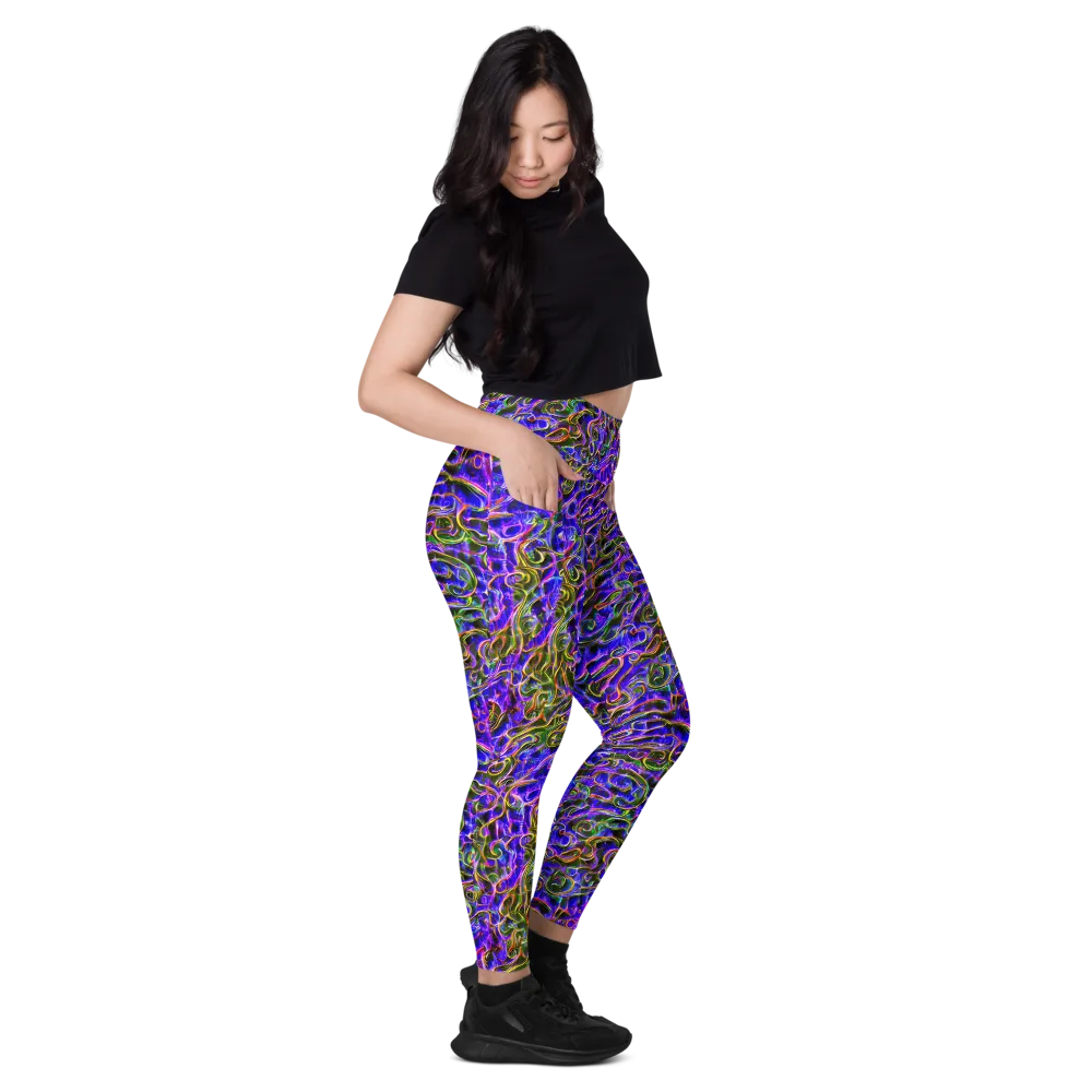 Prismatic Coil on Leggings with Pockets — Right
