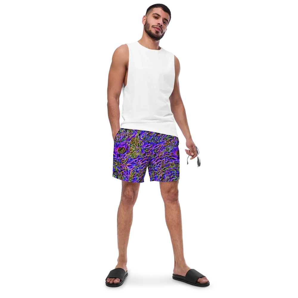 Prismatic Coil on Swim Trunks — Front