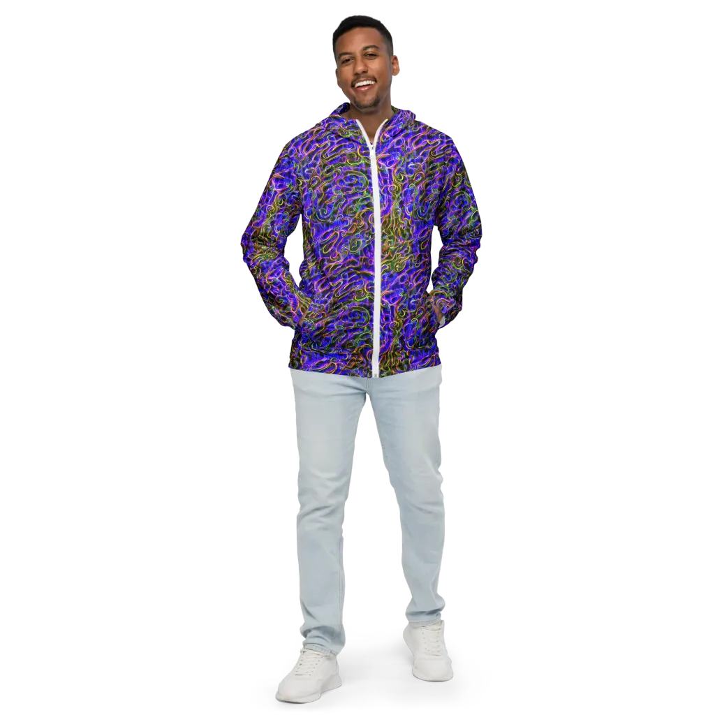 Prismatic Coil on Men's Windbreaker — Front