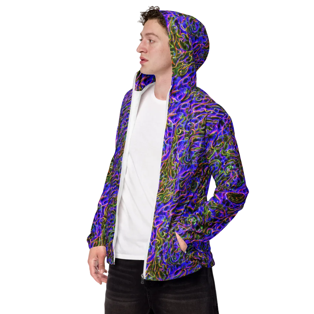 Prismatic Coil on Men's Windbreaker — Left Front