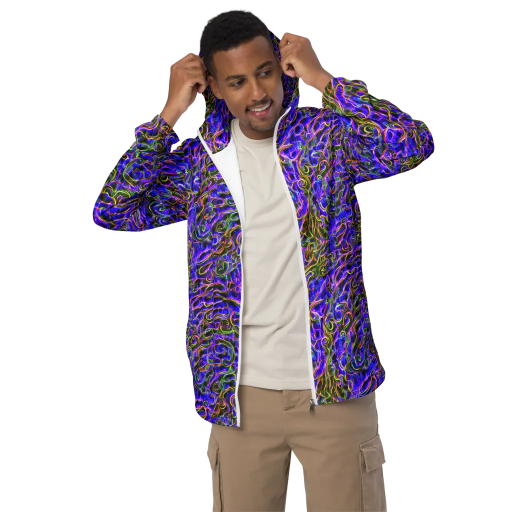 Prismatic Coil on Men's Windbreaker — Front