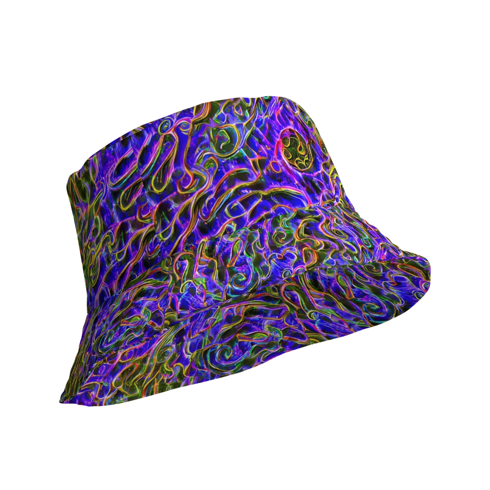 Prismatic Coil on Reversible Bucket Hat — Product details Outside