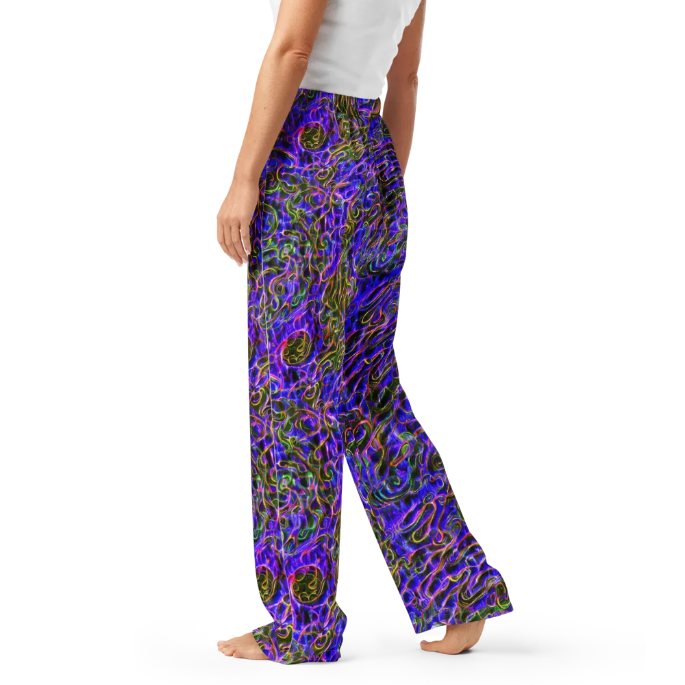 Prismatic Coil on Women's Pajama Pants — Left