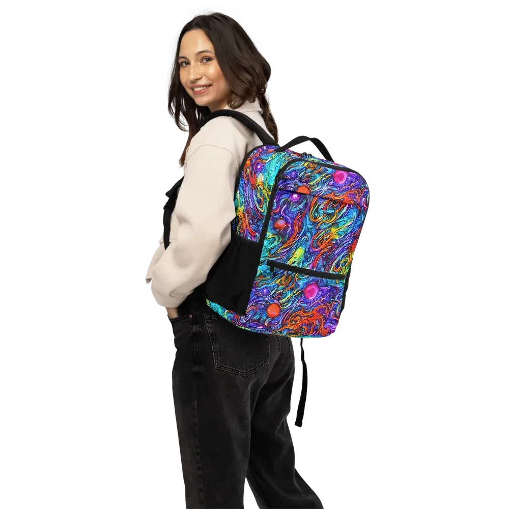 Saturated Swirl on Utility Backpack — Back